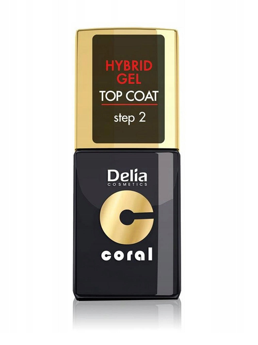 Lakier do paznokci DELIA COSMETICS HYBRYDOWY Top Coat Utwardzacz Paznokci 2