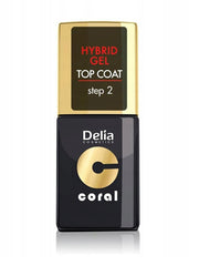 Lakier do paznokci DELIA COSMETICS HYBRYDOWY Top Coat Utwardzacz Paznokci 2