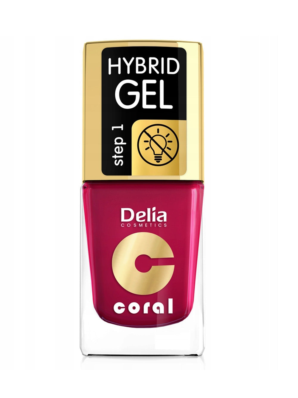 Lakier do paznokci Delia Coral Hybrid hybrydowy bez lampy 06 WIŚNIOWY