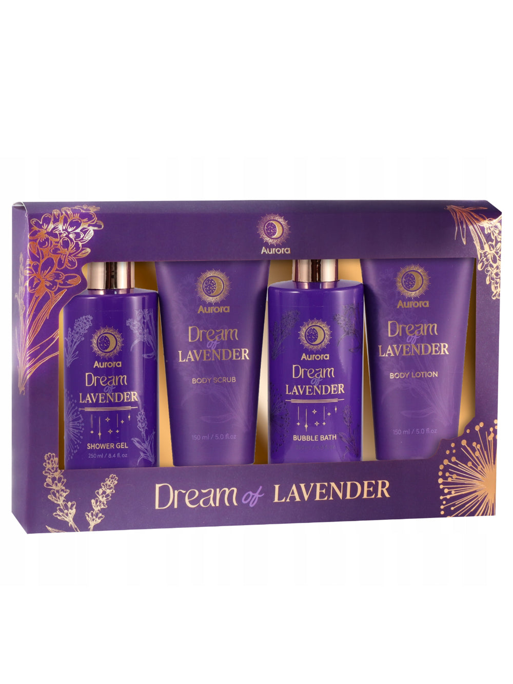 Zestaw prezentowy zestaw kosmetyków 4 el. LAWENDA AURORA