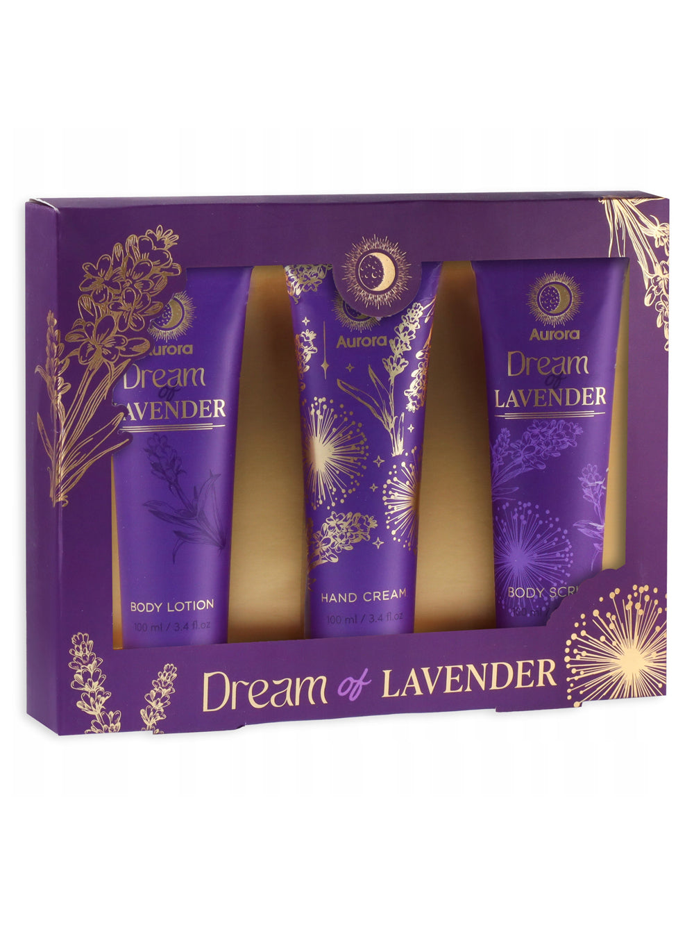 Aurora Dream of Lavender zestaw prezentowy 3 el. Relaksująca Pielęgnacja