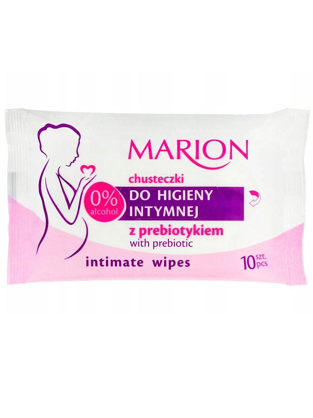 Marion Intimate Wipes chusteczki do higieny intymnej z prebiotykiem 10szt