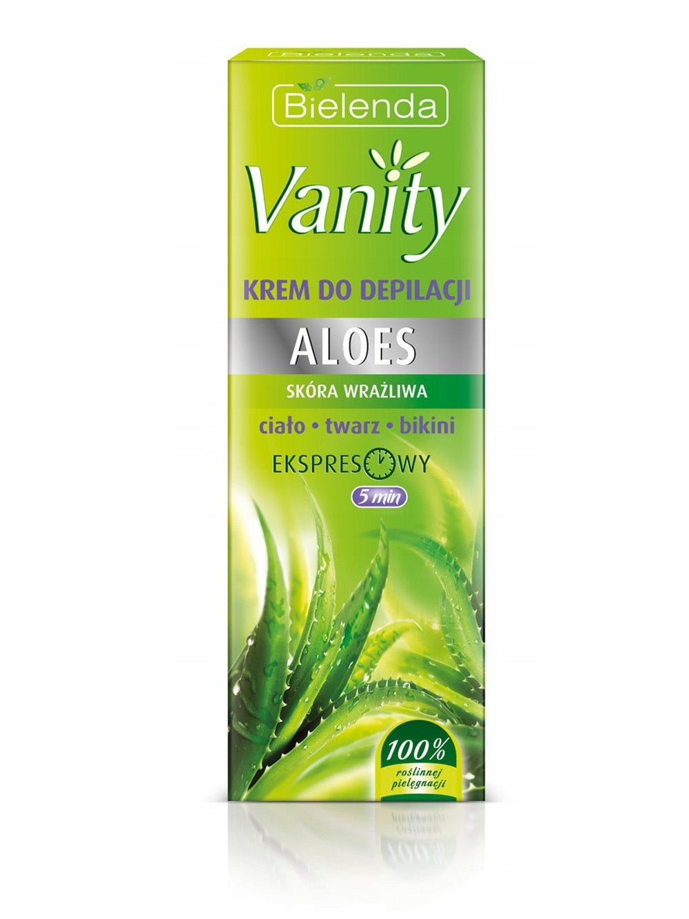 Krem do depilacji Bielenda Vanity Aloes ciało twarz bikini EKSPRES 5 min