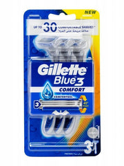 Maszynka jednorazowa do golenia Gillette Blue 3 Comfort 3 ostrza 3 szt.