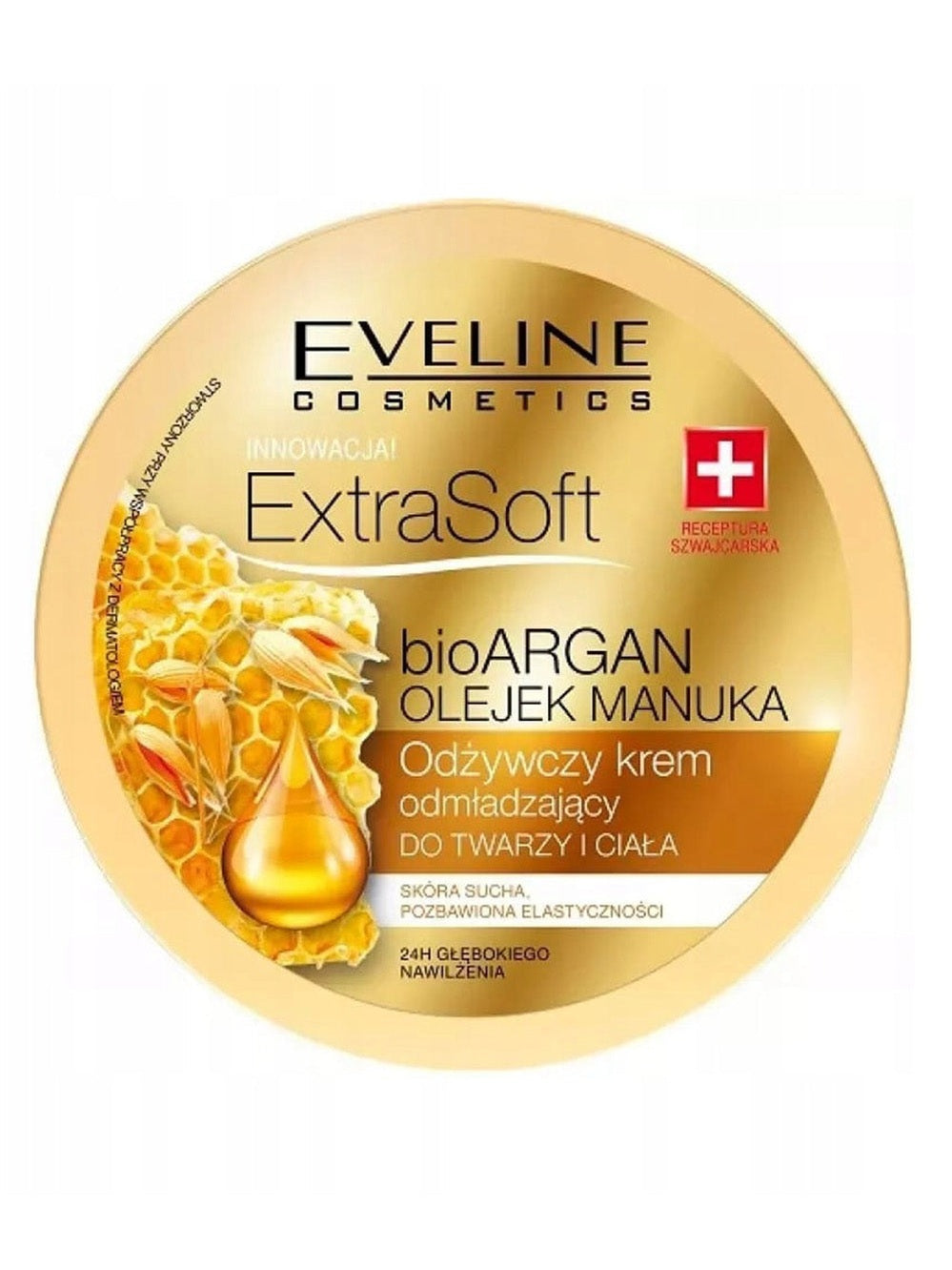 Krem do twarzy Eveline Cosmetics Extra Soft odżywczy Krem nawilżający 175ml