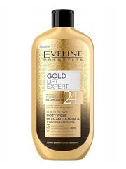 Balsam do ciała Eveline Cosmetics luksusowe mleczko z drobinkami złota