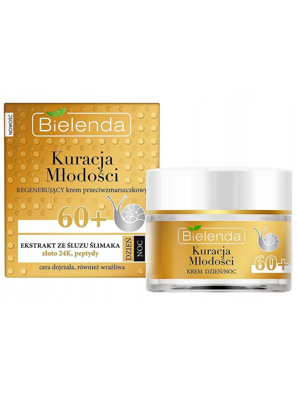 Krem do twarzy Bielenda Kuracja Młodości Krem przeciwstarzeniowy dzień noc