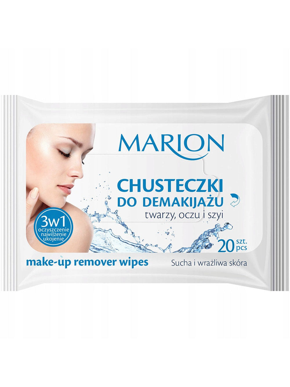 Chusteczki do demakijażu Marion Make-up Remover Wipes Sucha wrażliwa skóra