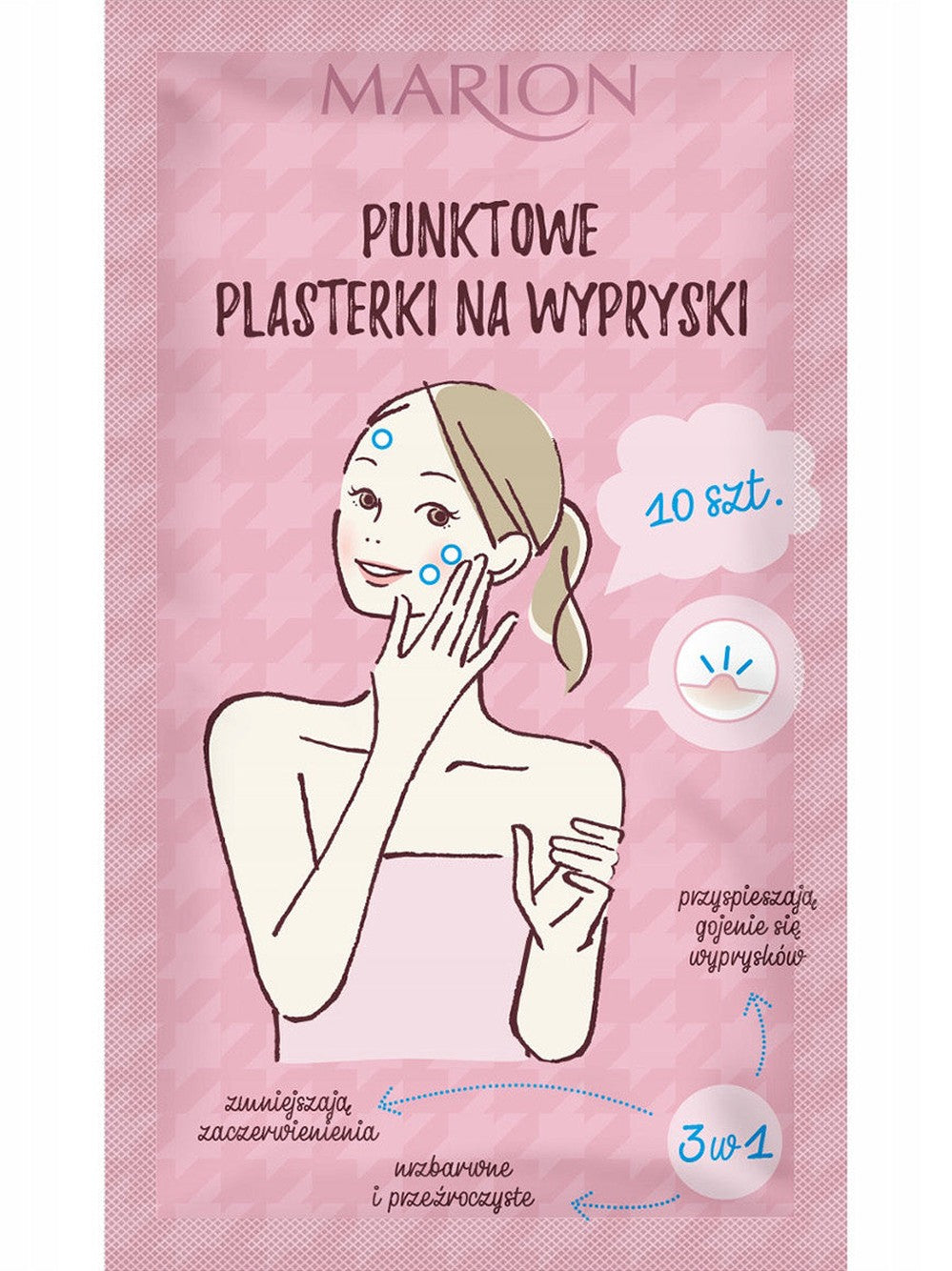 Oczyszczanie i demakijaż Marion Plasterki punktowe na wypryski 10 sztuk